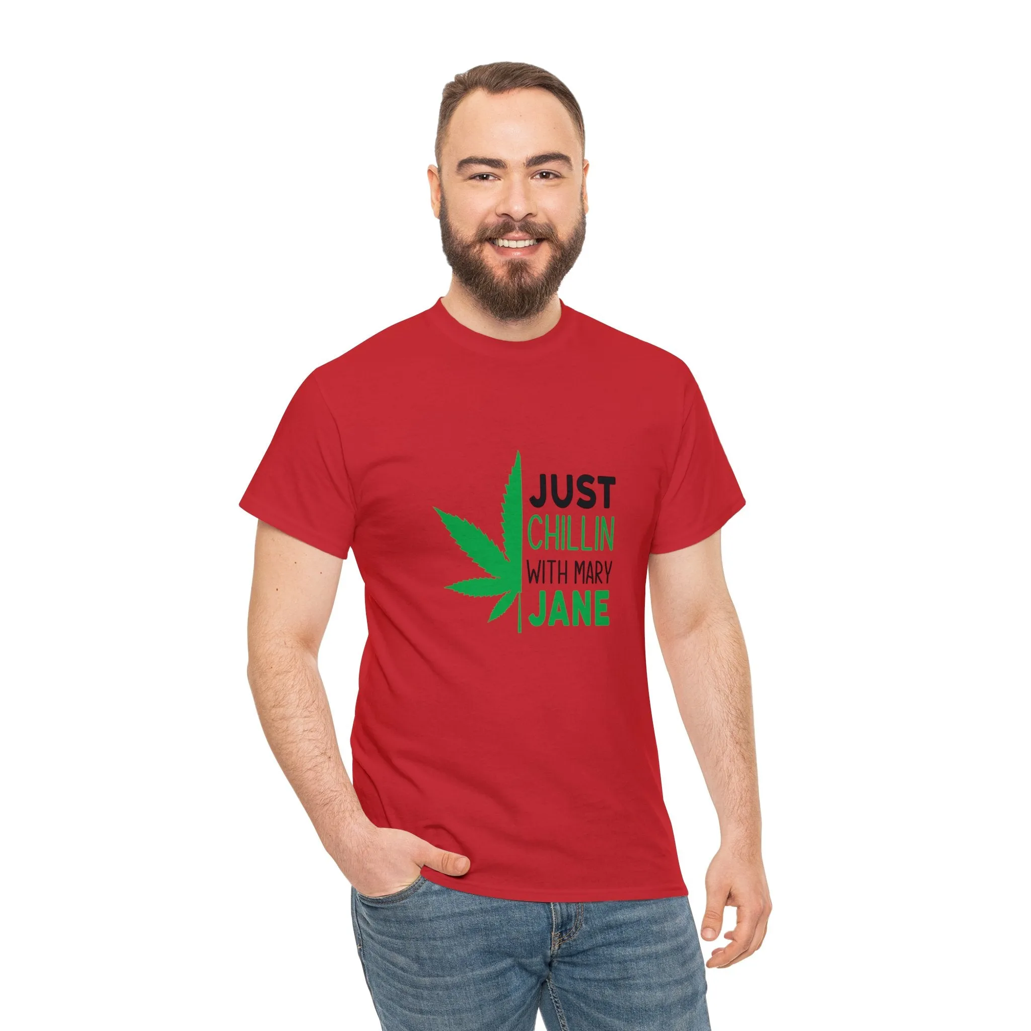 Just Chilling With Mary Jane | Cotton Tee | Unisex Sizing