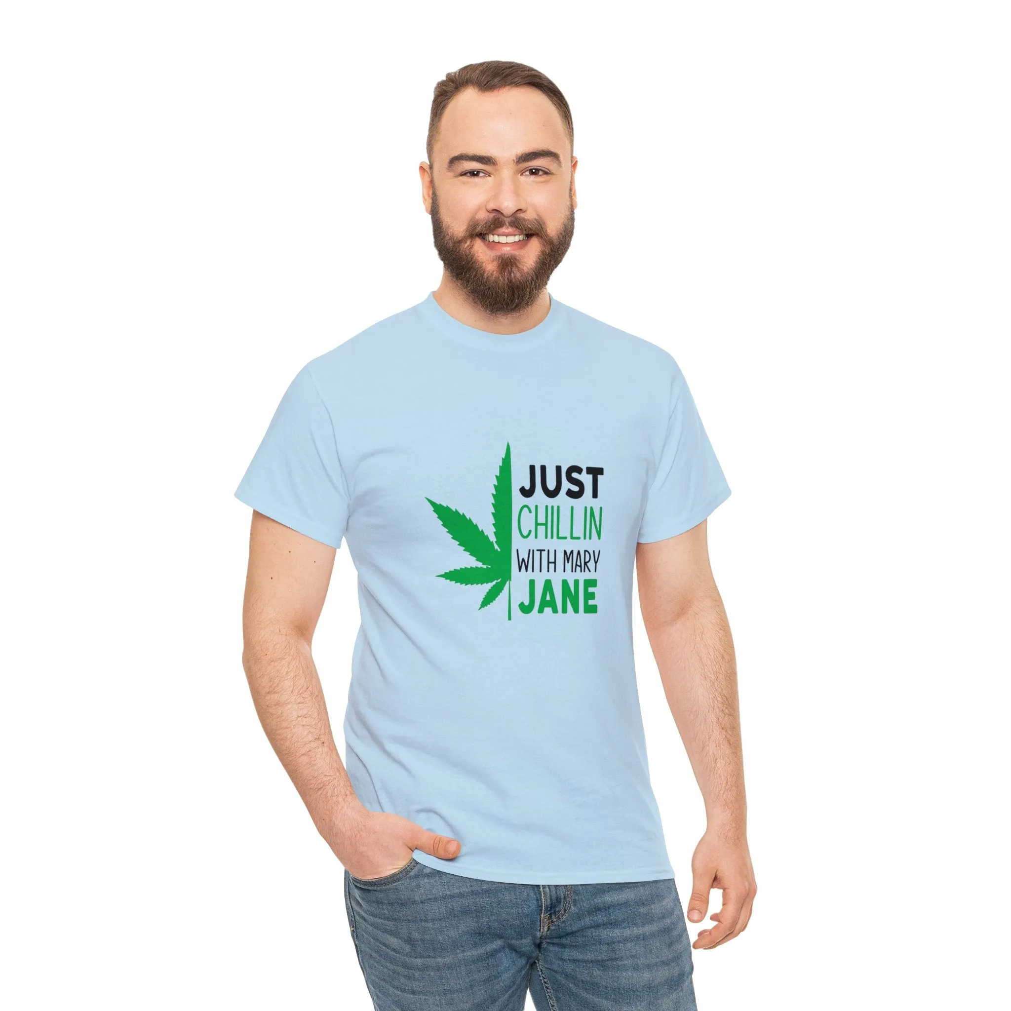 Just Chilling With Mary Jane | Cotton Tee | Unisex Sizing