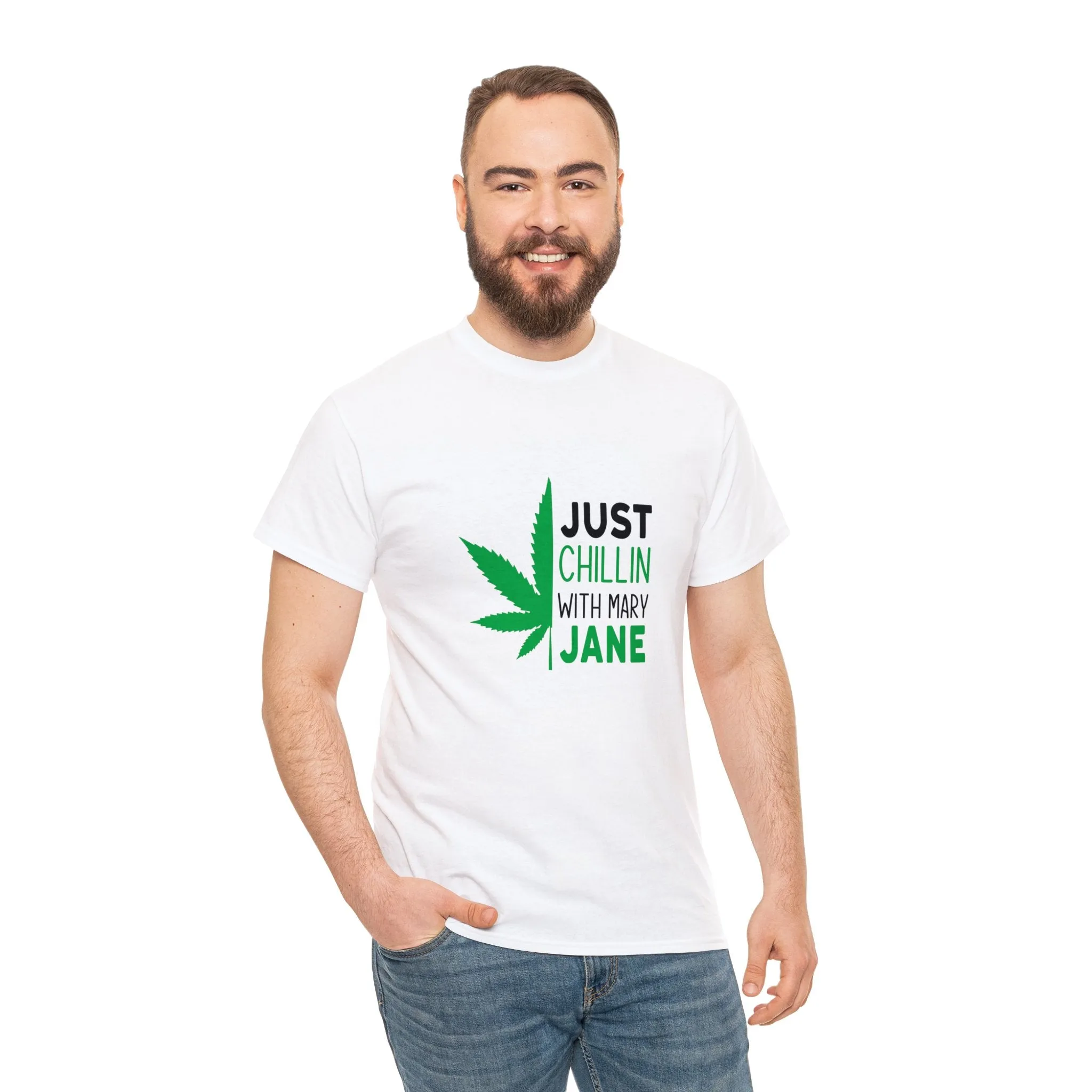 Just Chilling With Mary Jane | Cotton Tee | Unisex Sizing