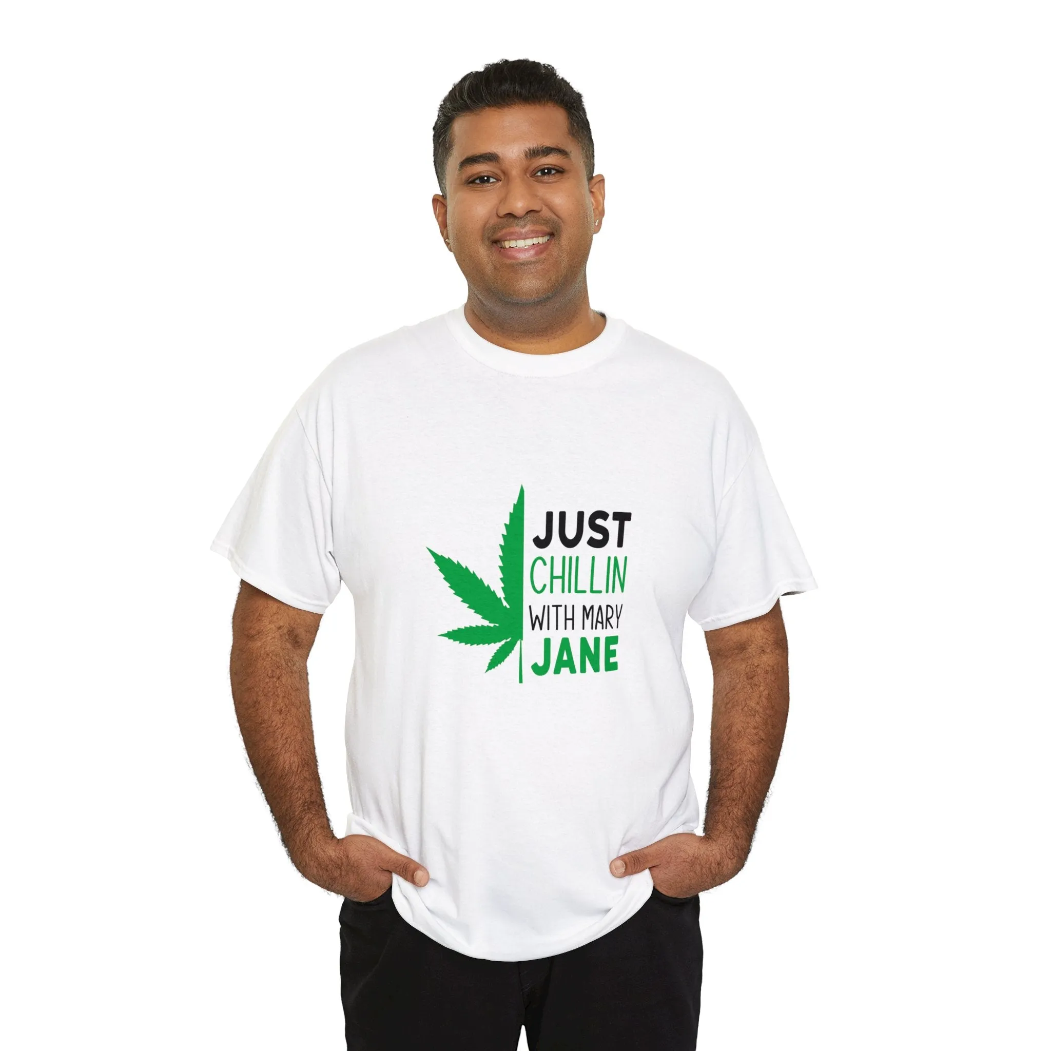 Just Chilling With Mary Jane | Cotton Tee | Unisex Sizing