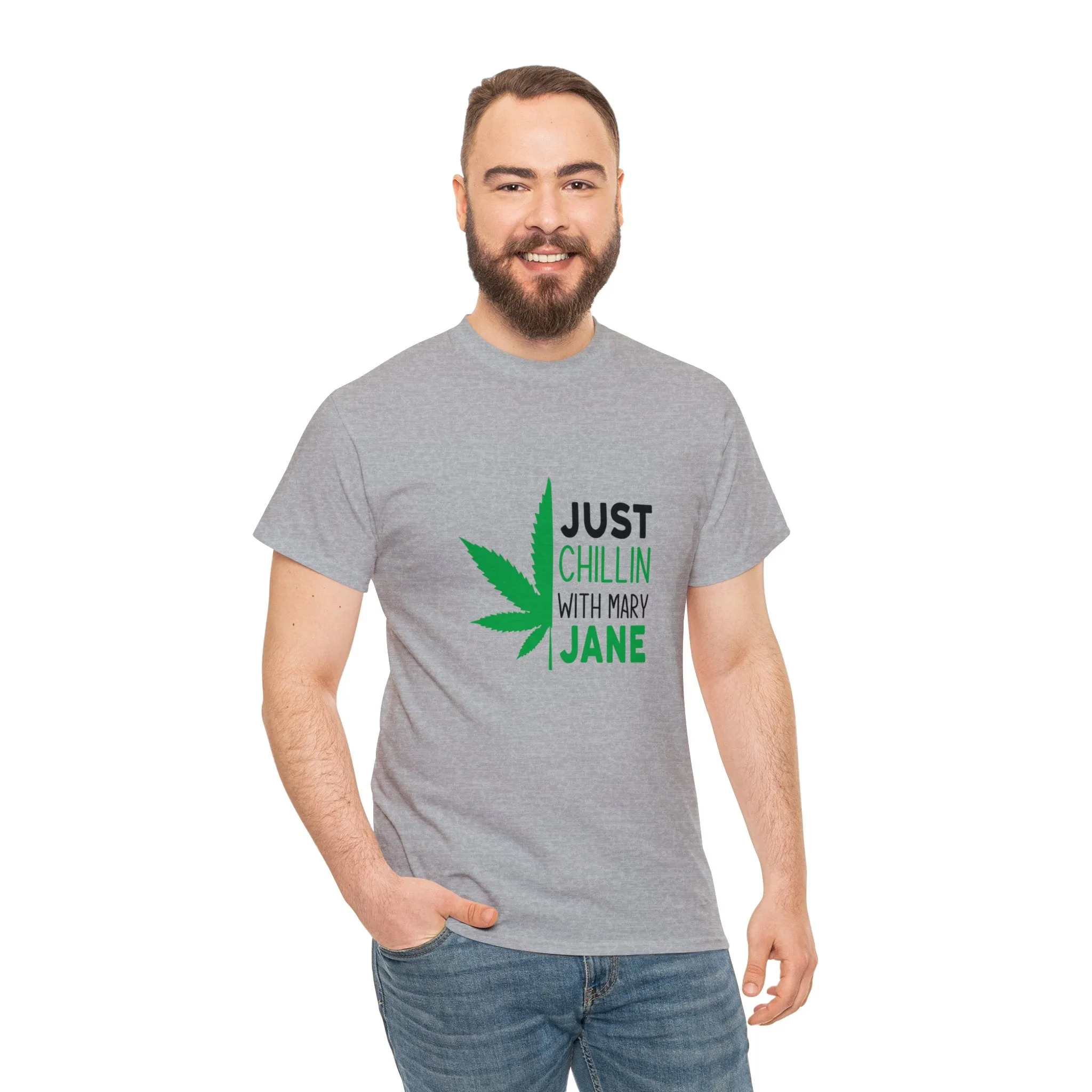 Just Chilling With Mary Jane | Cotton Tee | Unisex Sizing