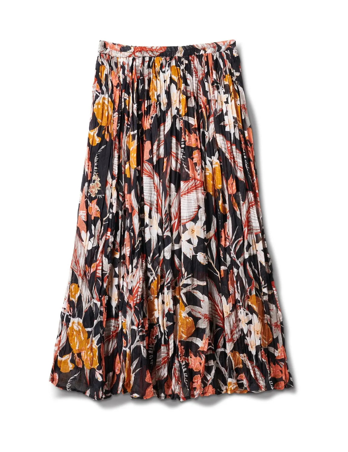 Long Crinkle Skirt