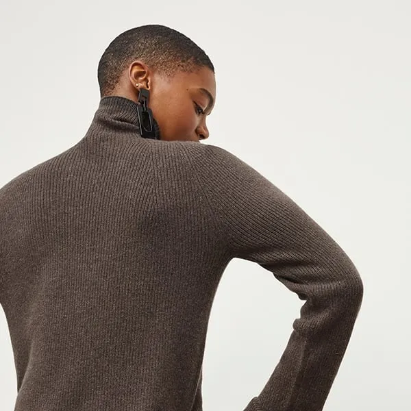 McKenzie Sweater - Cashmere :: Ash Brown
