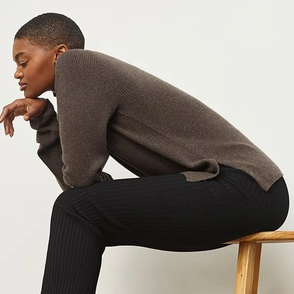 McKenzie Sweater - Cashmere :: Ash Brown