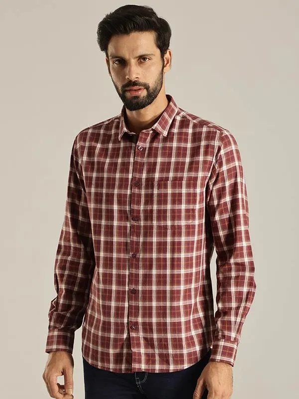Men Checked Full Sleeve Cotton Shirt