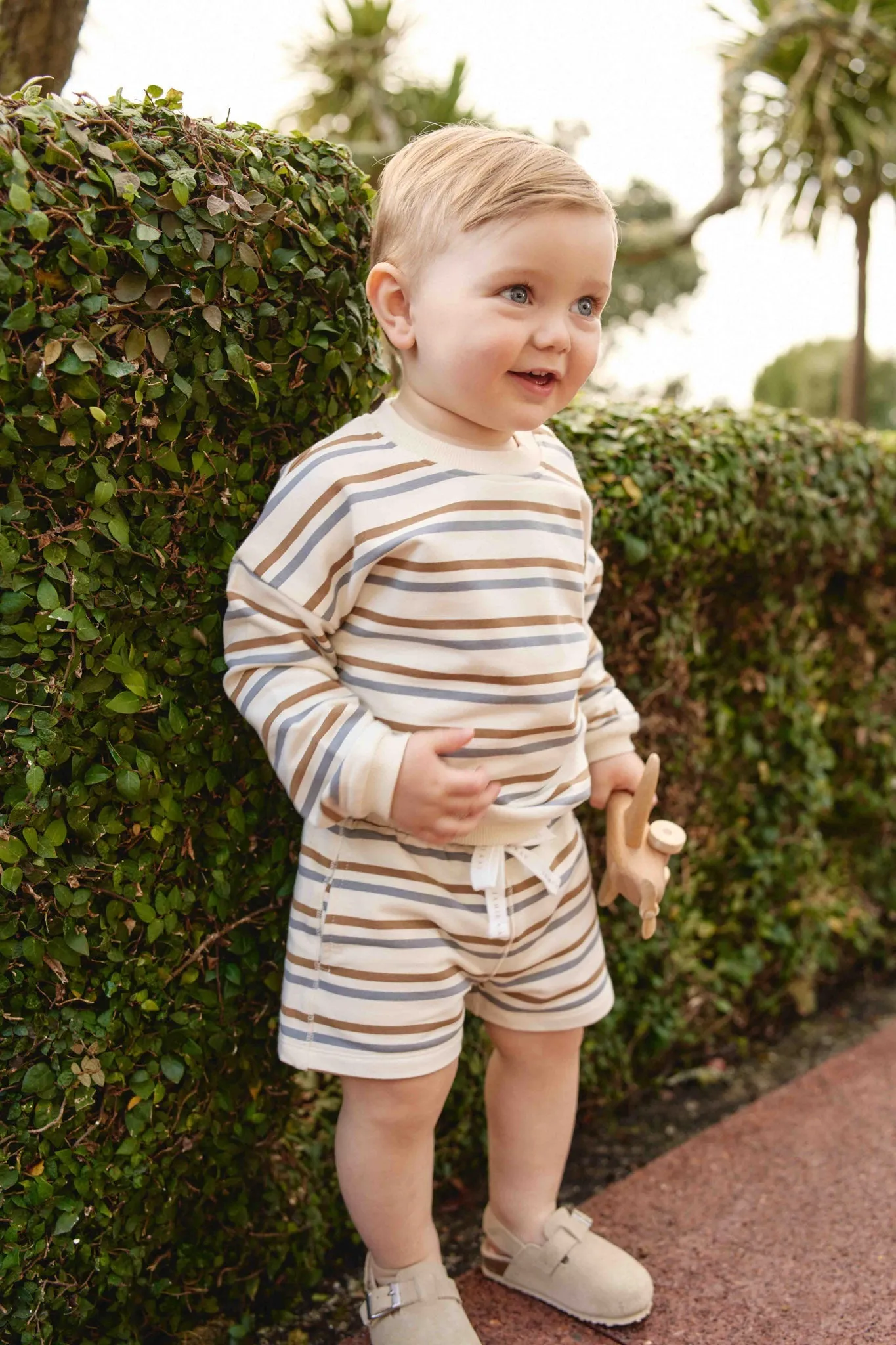 Organic Cotton Jalen Short - Hudson Stripe Tiger