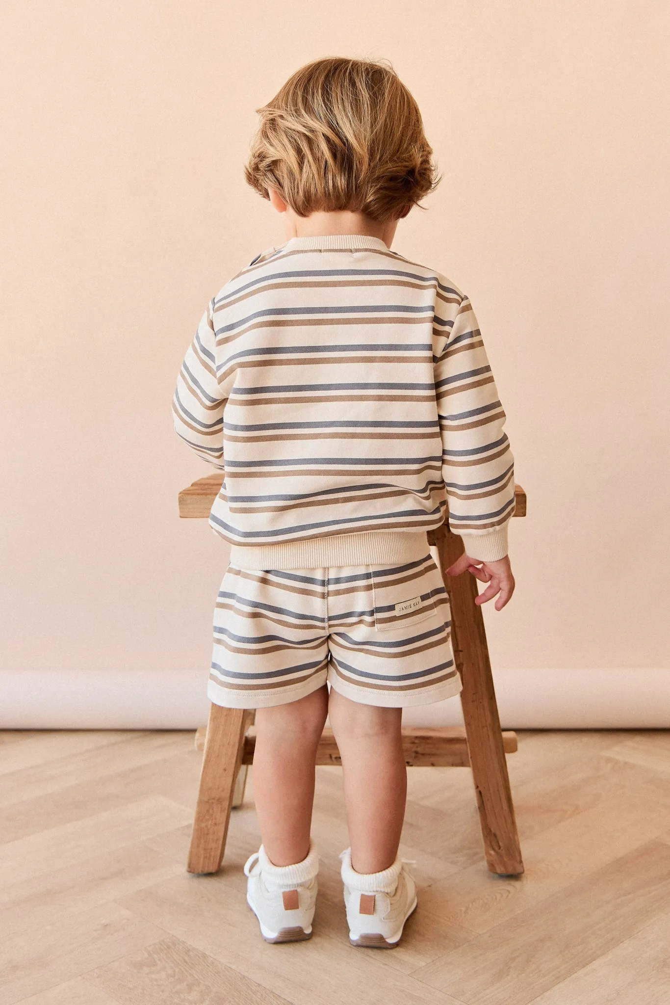Organic Cotton Jalen Short - Raynor Stripe North Sea