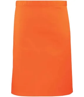 Premier 'Colours' Mid Length Apron | Orange