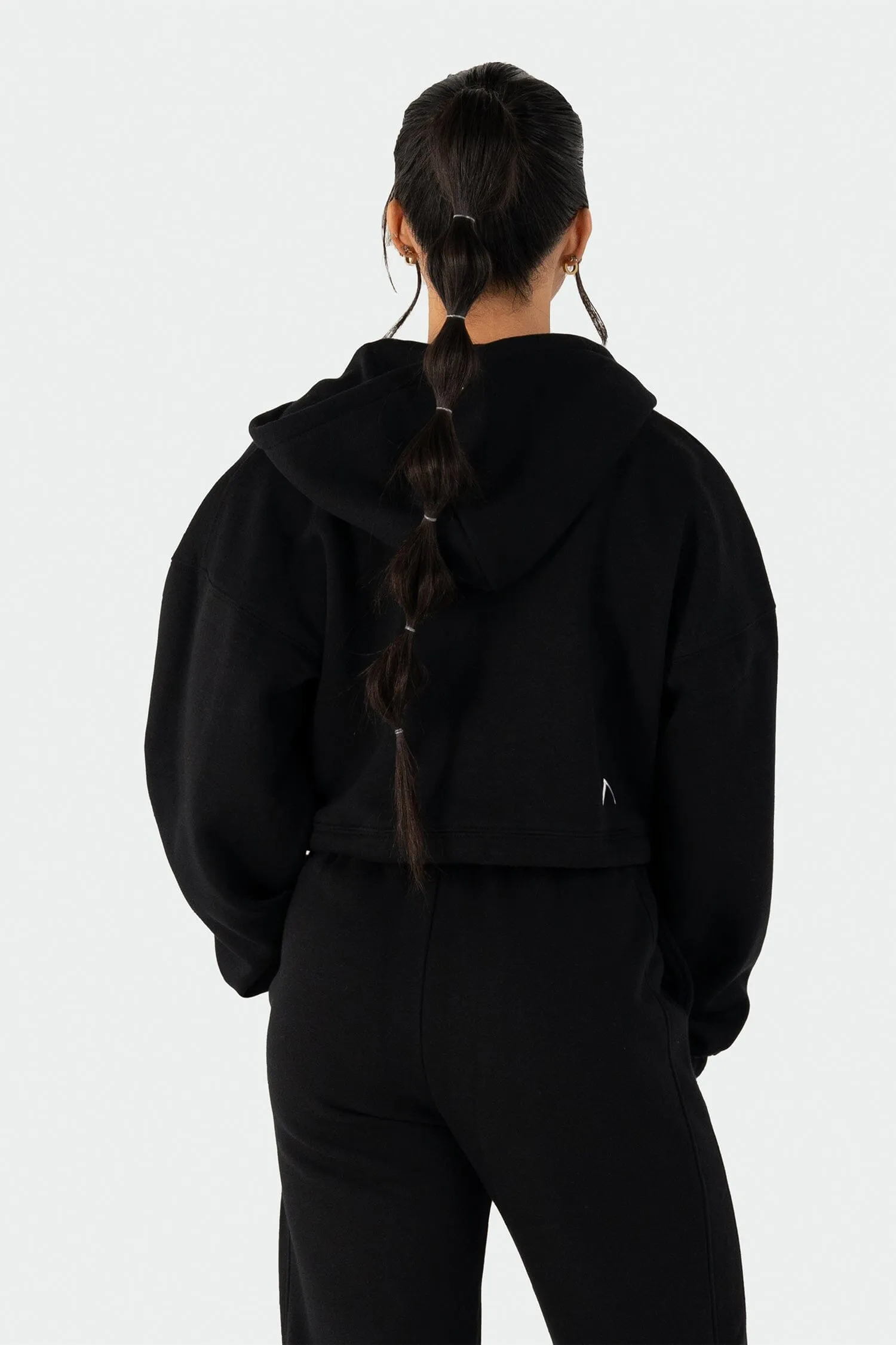 Reset Cropped Zip-Up Hoodie