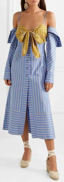 'Silene' Striped Shirt-Dress