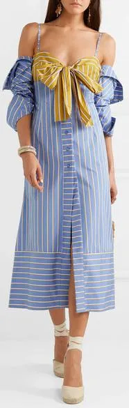 'Silene' Striped Shirt-Dress