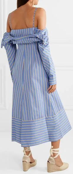 'Silene' Striped Shirt-Dress