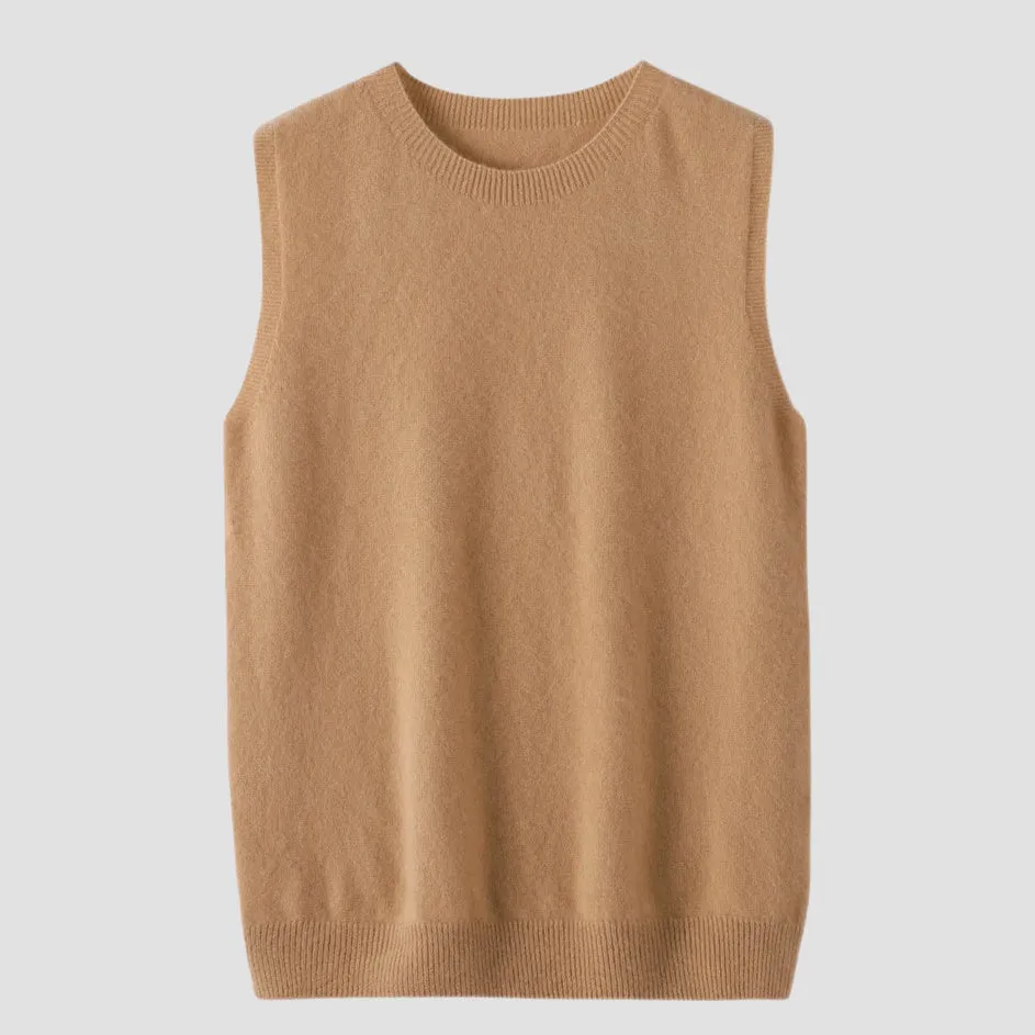 Sleeveless merino wool top | Women’s knitwear