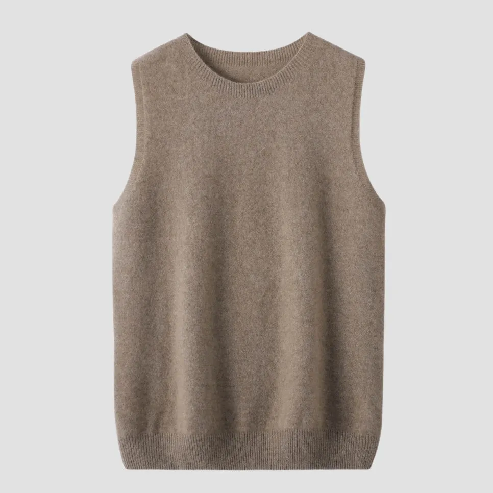 Sleeveless merino wool top | Women’s knitwear