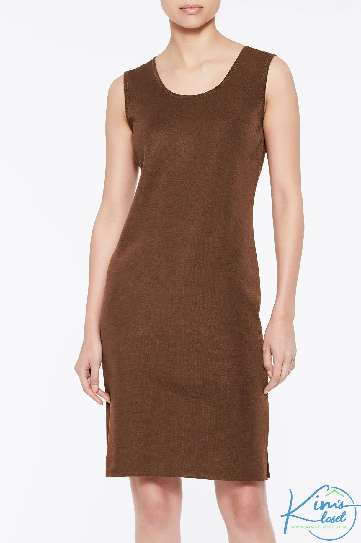 Sleeveless Sheath Knit Dress