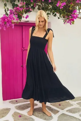 Sleeveless Tie Shoulder Daily Long Dresses 23203