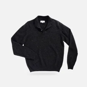 The Dark Grey Brewer Mock Neck Sweater