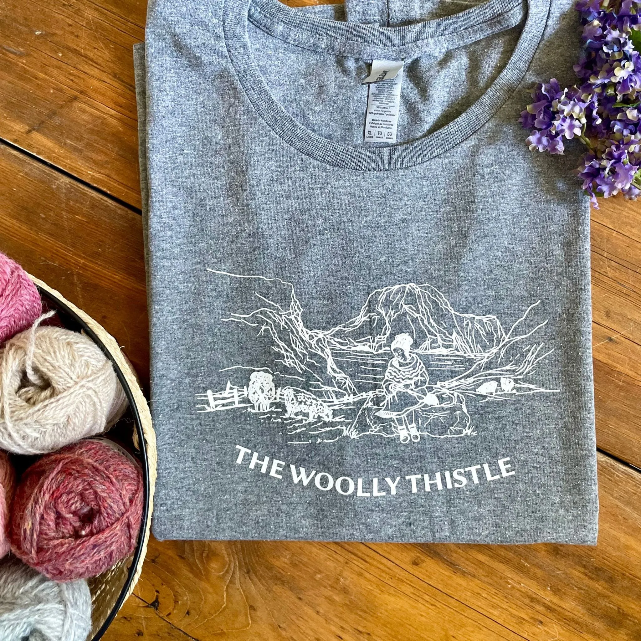 The Woolly Thistle T-Shirt - Fair Isle Joy