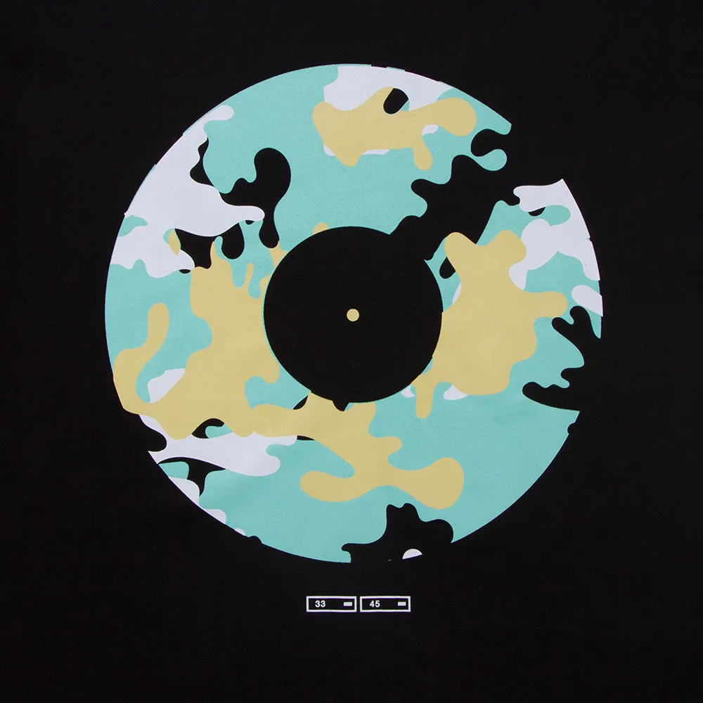 Vinyl Remixed Camo - Tshirt - Black